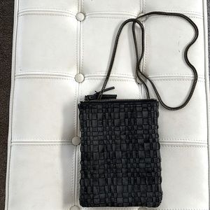 Anthropologie leather cross body bag